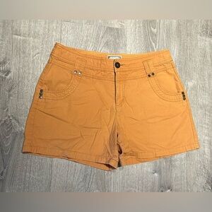 Khakis - Women’s Orange 100% Cotton Shorts - Size 8